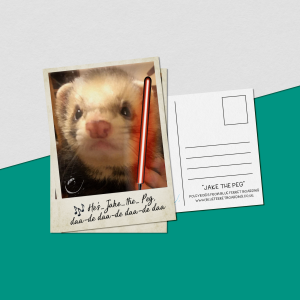 “Jake the Peg” Poleyroids postcards